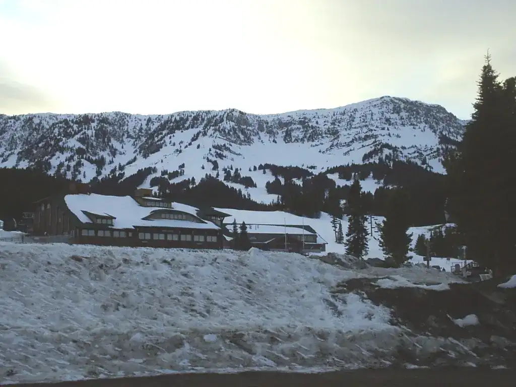 Bridger Bowl ski area in the Bridger Range
