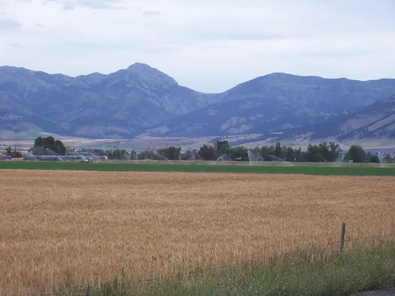 The Bridger Mountains seen from Belgrade
