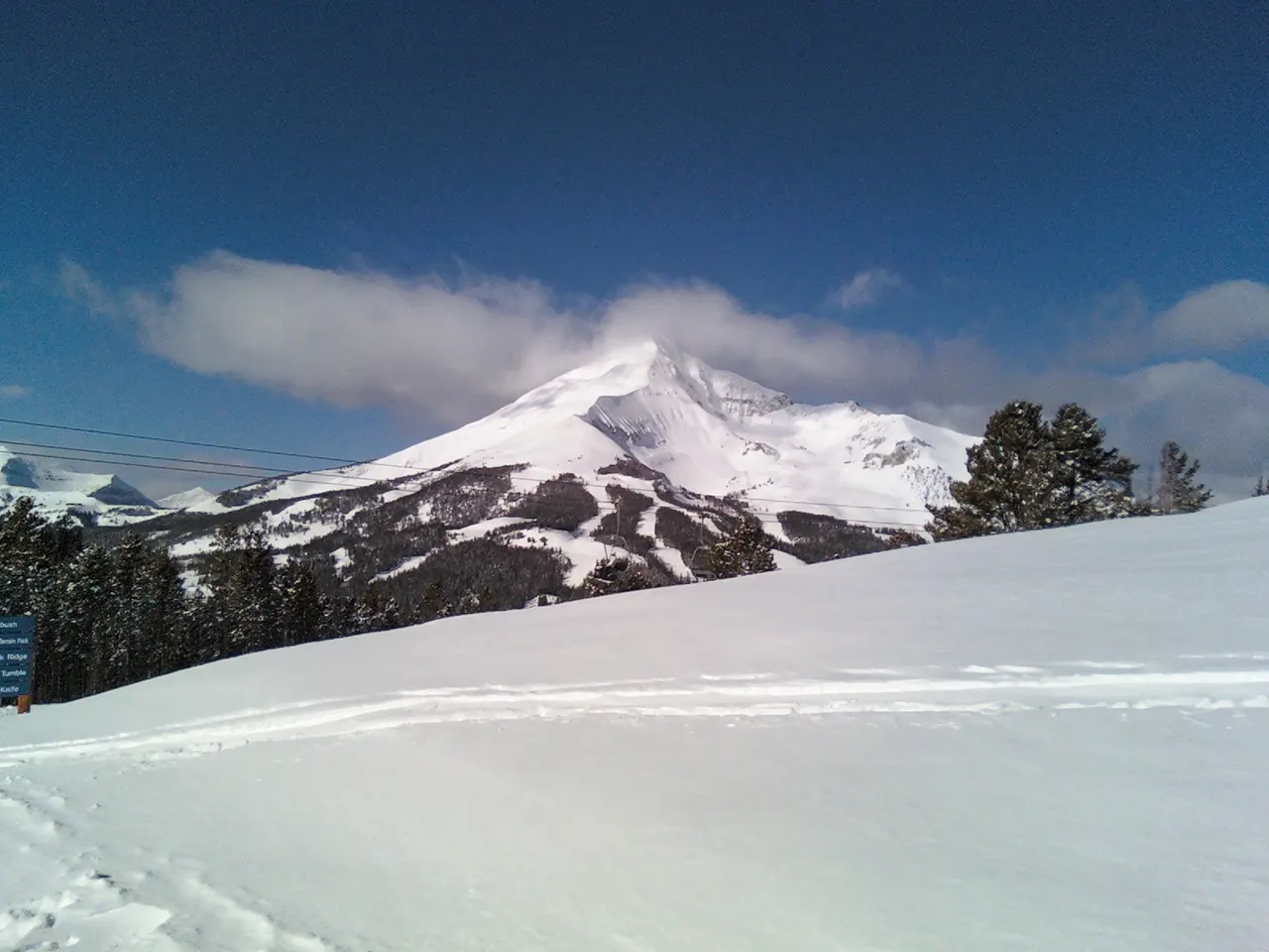 Lone Peak above Big Sky, Montana