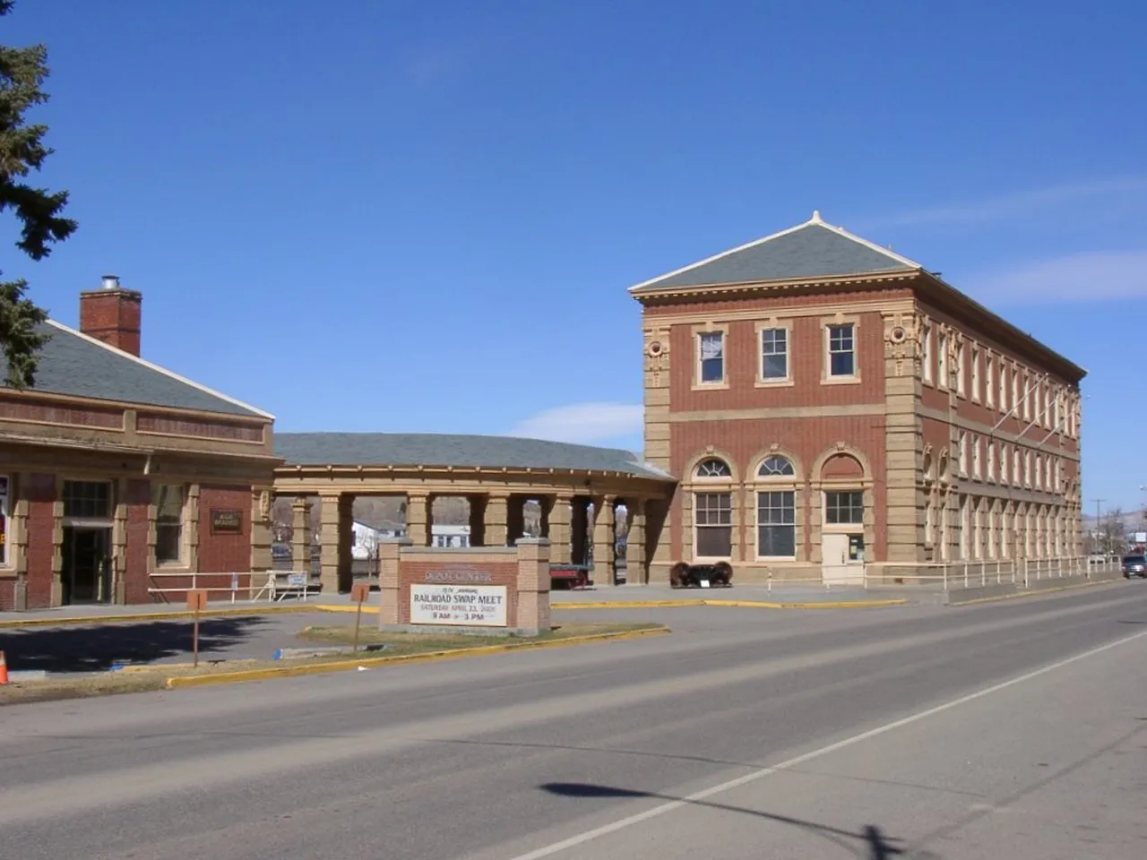 The historic Northern Pacific depot in Livingston, Montana